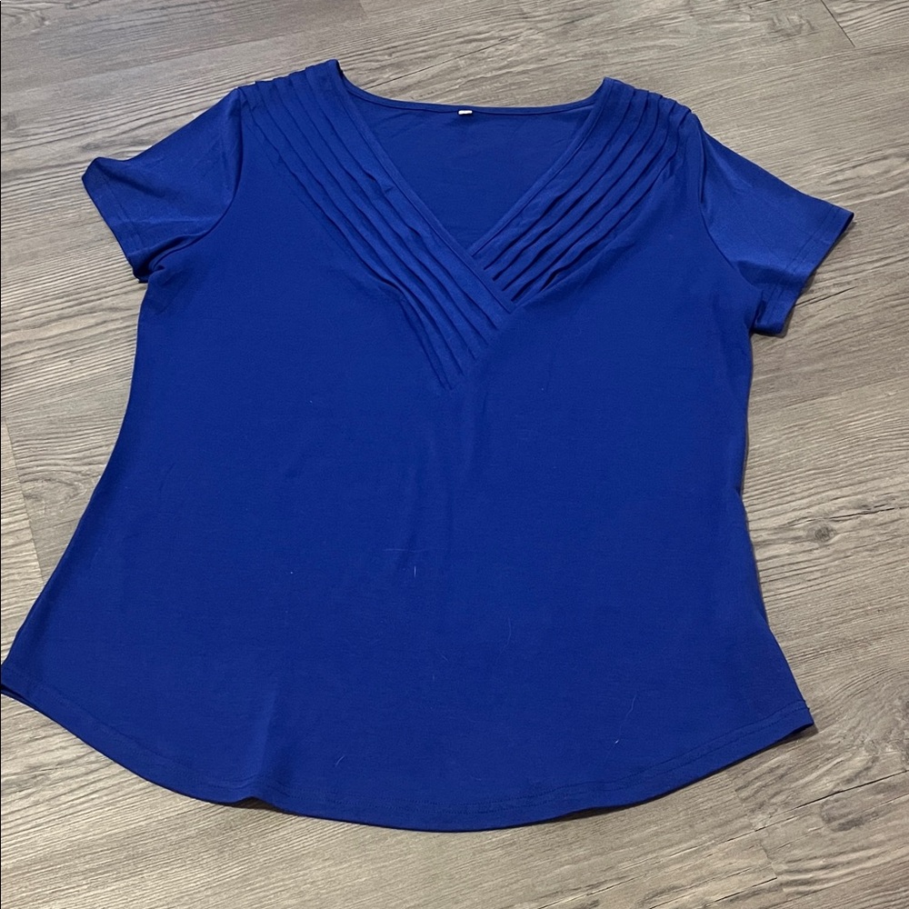 Elegant Blue Women's Top